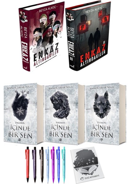 Enkaz Altındakiler 1-2 -İçinde Bir Sen Engerek: Asreman -Yehmum + Kalem + Not Defteri