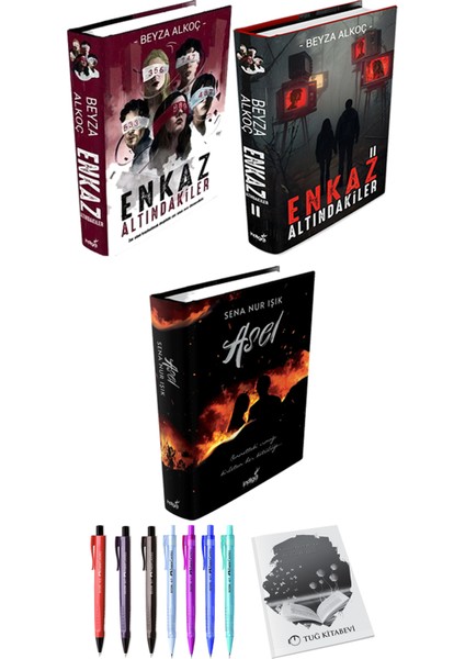 Enkaz Altındakiler 1-2 -Asel + Kalem + Not Defteri