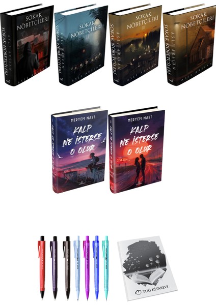 Sokak Nöbetçileri 4'Lü - Kalp Ne İsterse O Olur + Kalem + Not Defteri