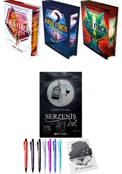 Arlo Finch : Ayışığı Gölü - Gölgeler Krallığı - Ateş Vadisi'nde -Serzeniş: Leyl + Kalem + Not Defteri