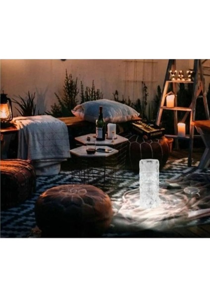 Masa Üstü Masa Lambası Kristal Elmas LED Dokunmatik Sensör USB Şarj Bar Restoran Masa Lambası Çok R modelleri