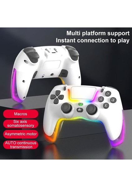 P07 Kablosuz Oyun Ps4 Ios/android/pc Rgb Bluetooth Konsolu Gamepad