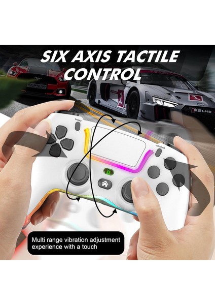 P07 Kablosuz Oyun Ps4 Ios/android/pc Rgb Bluetooth Konsolu Gamepad