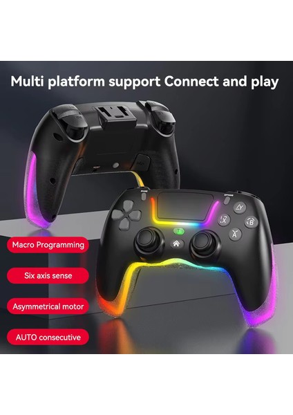 P07 Kablosuz Oyun Ps4 Ios/android/pc Rgb Bluetooth Konsolu Gamepad