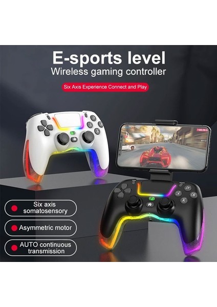 P07 Kablosuz Oyun Ps4 Ios/android/pc Rgb Bluetooth Konsolu Gamepad modelleri