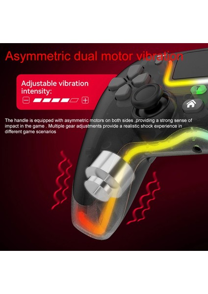 P07 Kablosuz Oyun Ps4 Ios/android/pc Rgb Bluetooth Konsolu Gamepad indirimleri