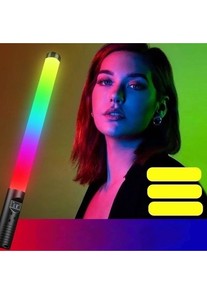 Zore H2 OLED Ekran Göstergeli Rgb LED Işıklı Aydınlatma Çubuğu