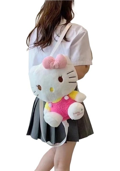 Kitty Kawaii Peluş Sırt Çantası Doldurulmuş Hayvan Peluş Oyuncak Çantası (Yurt Dışından)