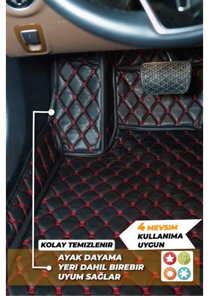 Hyundai Accent Blue (2011-2018) Birebir Uyumlu Araca Özel Dikim 7d Deri Paspas fırsatları