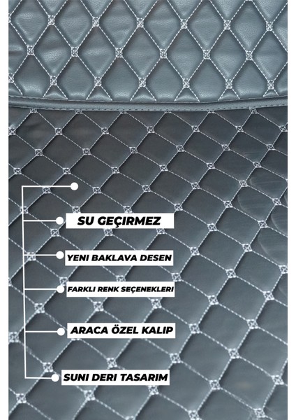 Ford RANGER(2012-2024) Uyumlu Özel Dikim Deri 7d Havuzlu Paspas fırsatları