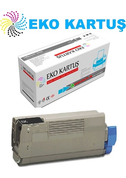 Oki C532/C542/C563/ MC573 Muadil Toner 46490631 Siyah