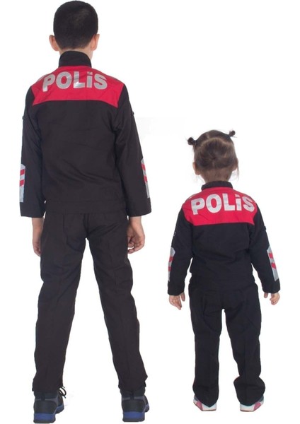 74 Yunus Polis Kostümü Çocuk Kıyafeti Polyester Turuncu Type 1 Slim Polyester