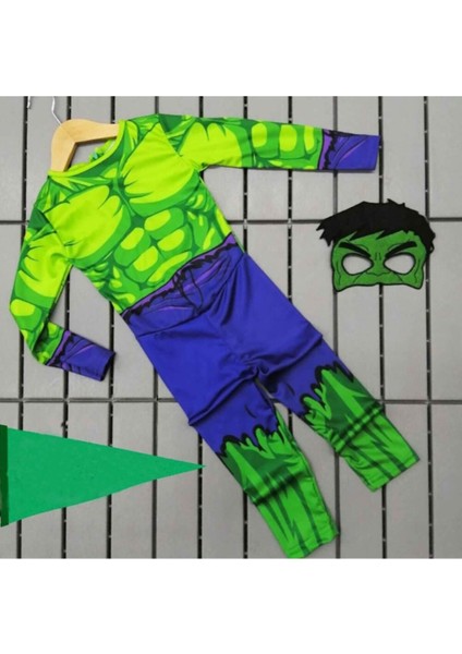 Ilkokul Maskeli Hulk Çocuk Kostümü Beyaz