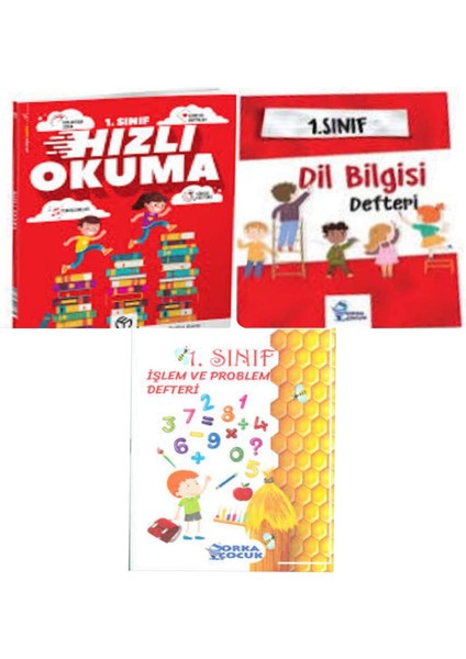 1.sınıf Hızlı Okuma ve Işlem Problem + Dil Bilgisi Defteri