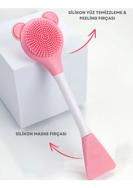 Silikon Yüz Temizleme & Peeling Ve Maske Fırçası - Silikon 3 Taraflı Yüz Temizleme Ve Maske Fırçası indirimleri