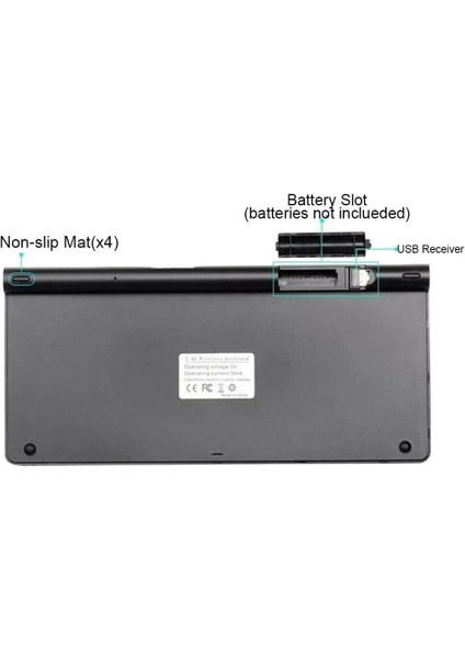 Apple iPad Mini 6 2021 6. Nesil 8.3" Uyumlu Kablosuz Wireless Pilli Türkçe Q Klavye - Siyah