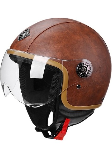 50-60CM Retro Yarım Motosiklet - Kahverengi (Yurt Dışından)