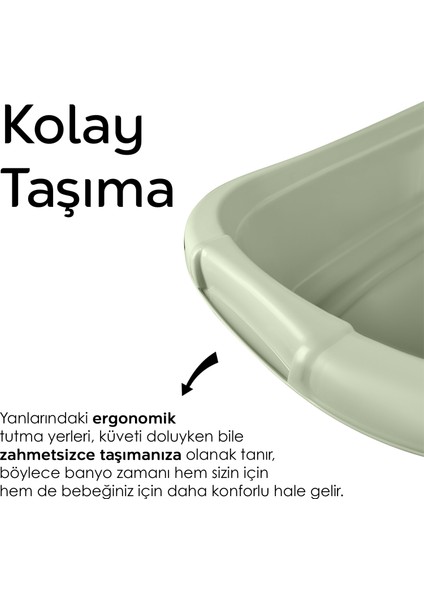 Bebek Banyo Küveti - Yenidoğan Yıkama Küveti 40 Lt - Yeşil fırsatları