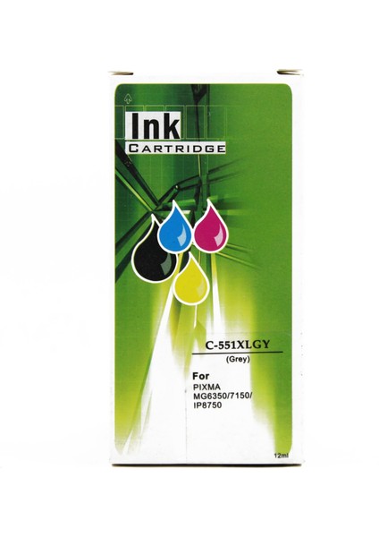 Fast İmage Fast® Canon CLI-551XL Grı Ink Kartuş 12ML