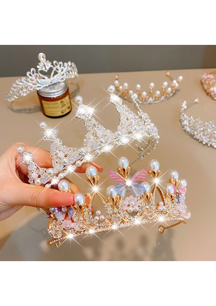 Büyük Taç Kafa Bandı Çocuklar, Kızlar, Prensesler, Küçük Kızlar, Doğum Günü Hediyeleri, Taç Saç Bantları, Saç Süsleri, Saç Bantları, Kristaller (Yurt Dışından) fiyatları