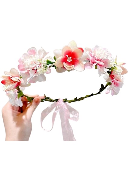 Yapay Çiçek Rattan Başlık, Süper Peri Orman Rengi Çelenk, Yeni Yüksek Kaliteli Saç Tokası, Saç Tokası, Örgü Flama, Üç Boyutlu Kafa Bandı (Yurt Dışından)