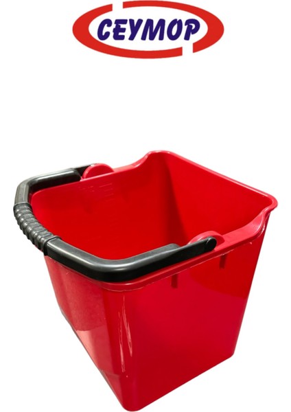 Ceymop Professional Çift Kovalı Temizlik, Paspas Seti Plastik Presli Kat Arabası