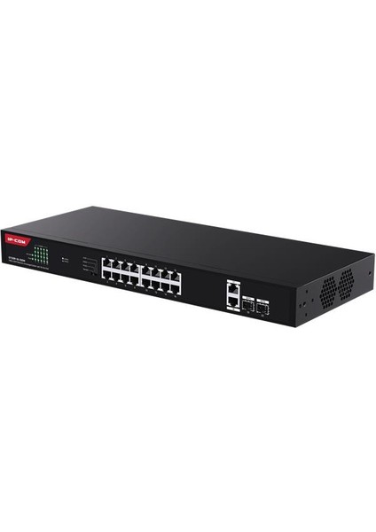 G1120P-16-250W 16 Port Gıgabıt+2xgb RJ45/SFP Uplınk 230W Poe Rackmount Swıtch