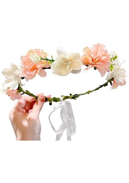 Yapay Çiçek Rattan Başlık, Süper Peri Orman Rengi Çelenk, Yeni Yüksek Kaliteli Saç Tokası, Saç Tokası, Örgü Flama, Üç Boyutlu Kafa Bandı (Yurt Dışından)