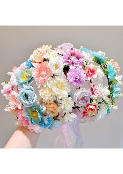 Yapay Çiçek Rattan Başlık, Süper Peri Orman Rengi Çelenk, Yeni Yüksek Kaliteli Saç Tokası, Saç Tokası, Örgü Flama, Üç Boyutlu Kafa Bandı (Yurt Dışından) fiyatları