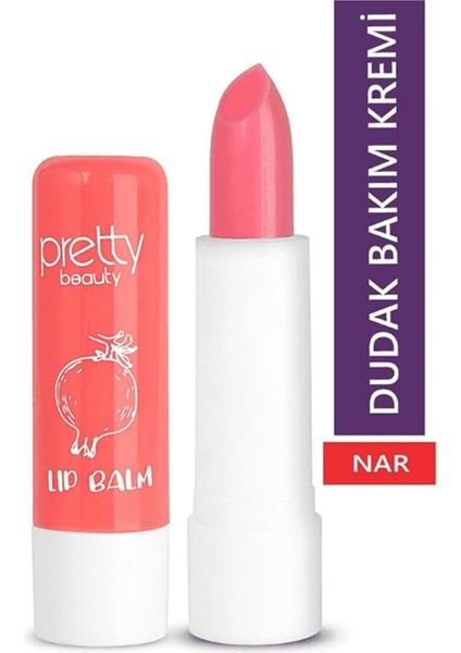 Pretty Beauty Lip Balm Narlı Dudak Koruyucu
