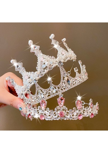 Çocuklar Için Taç Taç, Küçük Prenses Tacı, Doğum Günü Saç Bandı, Kızlar Için Kristal Saç Süsü, Doğum Günü Hediyesi (Yurt Dışından) fiyatları