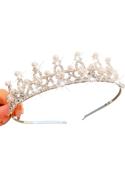 Büyük Taç Kafa Bandı Çocuklar, Kızlar, Prensesler, Küçük Kızlar, Doğum Günü Hediyeleri, Taç Saç Bantları, Saç Süsleri, Saç Bantları, Kristaller (Yurt Dışından)