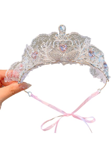 Büyük Taç Kafa Bandı Çocuklar, Kızlar, Prensesler, Küçük Kızlar, Doğum Günü Hediyeleri, Taç Saç Bantları, Saç Süsleri, Saç Bantları, Kristaller (Yurt Dışından)