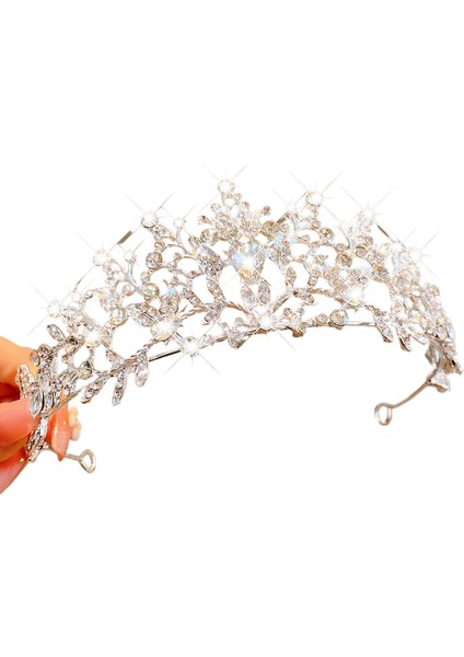 Büyük Taç Kafa Bandı Çocuklar, Kızlar, Prensesler, Küçük Kızlar, Doğum Günü Hediyeleri, Taç Saç Bantları, Saç Süsleri, Saç Bantları, Kristaller (Yurt Dışından)