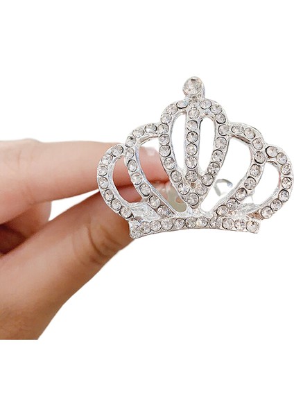 Çocuk Prenses Saç Tarak Taç Taç Taç Kız Bebek Premium Taklidi Saç Tokası Ekle Tarak Küçük Kız Doğum Günü Taç (Yurt Dışından)