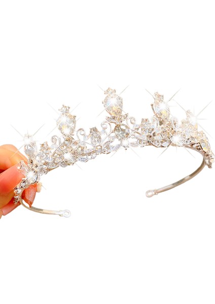 Büyük Taç Kafa Bandı Çocuklar, Kızlar, Prensesler, Küçük Kızlar, Doğum Günü Hediyeleri, Taç Saç Bantları, Saç Süsleri, Saç Bantları, Kristaller (Yurt Dışından)