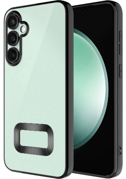 Samsung Galaxy S23 Fe Kılıf Kamera Korumalı Logo Gösteren Omega Kapak