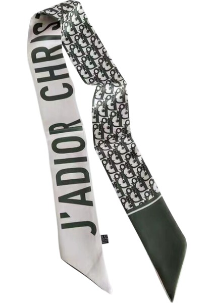 Yeni Ins Küçük Ipek Eşarp Kadın Çok Yönlü Uzun Örgülü Saç, At Kuyruğu Saç Bandı, Flama, Dar Eşarp, Bahar Stili (Yurt Dışından)