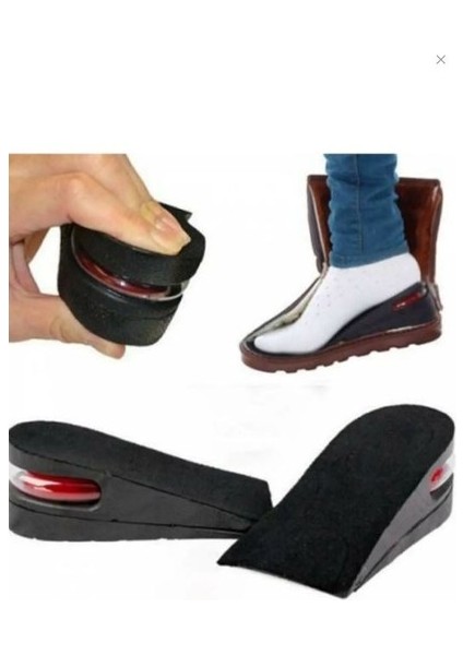 Main Shop 5 Cm Hava Yastıklı Boy Uzatıcı Tabanlık Uzatan Ayakkabı Uzatma Tabanlığı Gizli Topuk Taban Yükseltici