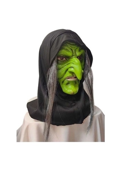 Cadılar Bayramı Korku Şapkalı Eski Cadı Maskesi Cosplay Korkunç Palyaço Hag Lateks Maske (Yurt Dışından)