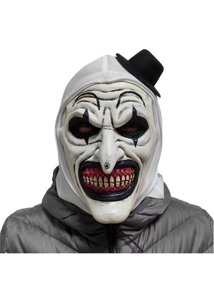 Korku Terrifier Palyaço Maskesi Cosplay Palyaço Komik Lateks Yumuşak Demon Evil Joker Maskeleri (Yurt Dışından)