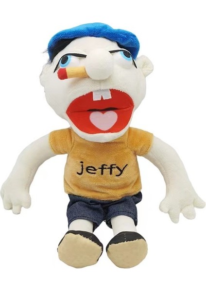 40CM Jeffy Hat Oyun Oyunu Bebek Peluş Oyuncak Jeffy Doll (Yurt Dışından)