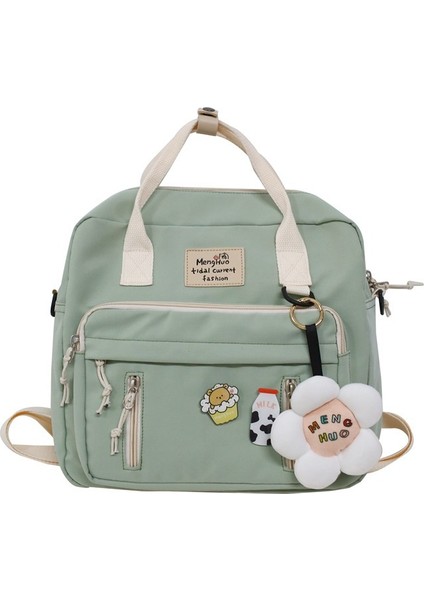 Öğrenci Okul Çantası Büyük Kapasiteli Sırt Çantası Crossbody Çanta (Yurt Dışından)
