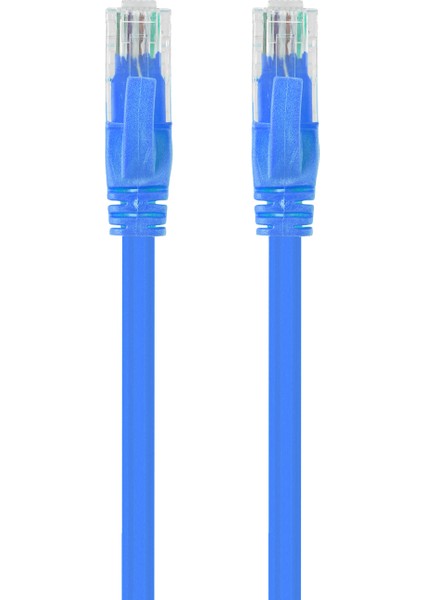 1.5 Metre Mavi Cat6 RJ45 Lan Kablosu Uçları Fabrikasyon Takılı Bilgisayar Modem Internet Ethernet Kablosu