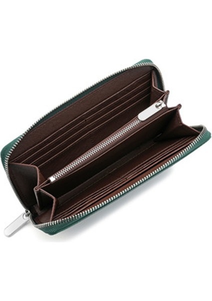 Büyük Kapasiteli Sığır Derisi Kadın Fermuarlı Cüzdan Uzun (Yurt Dışından) fiyatları