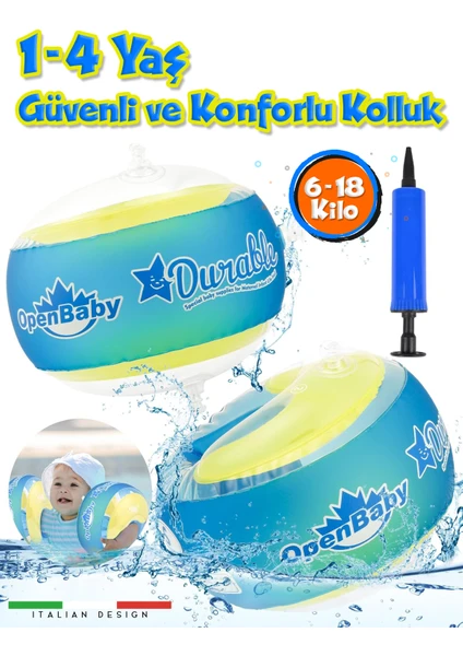 Circle Toys Yüzme Yardımcısı Şişme Deniz Kolluğu 1-4 Yaş 6-18 Kilo