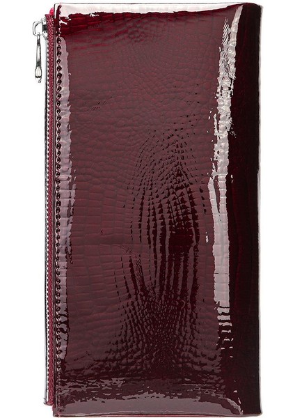 Hakiki Deri, Uzun Cüzdan, Geniş Kapasite, Çoklu Kart Yuvası, Kadın Clutch, Rugan (Yurt Dışından)