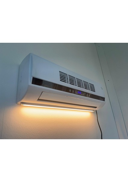 KM-1717 HCL Led Işıklı Duvartipi Seramik Isıtıcı ve Vantilatör