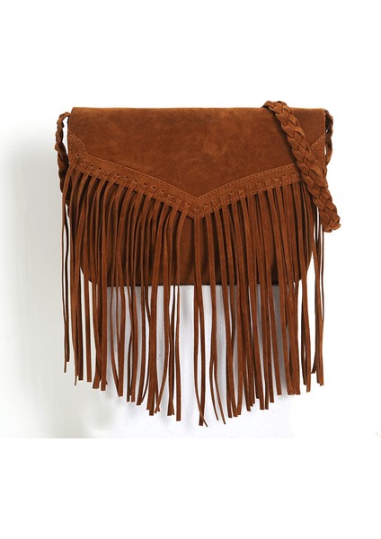 Kadın Püsküllü Omuz Çapraz Çanta (Yurt Dışından)