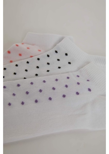 Kız Çocuk 3'lü Pamuklu Patik Çorap indirimleri